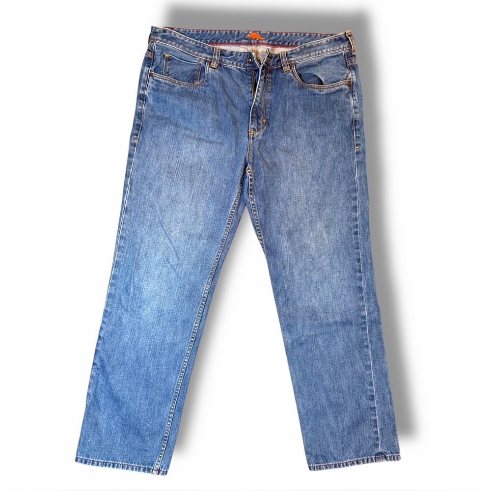 Tommy Bahama Mens Santorini Island Authentic Medium Wash Relaxed Fit Jeans 40/32